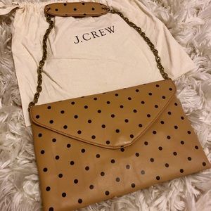 J. Crew Polka Dot Envelope Clutch